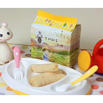 米香抱抱 米捲 香甜雞蛋口味 16入/包 -- 專為幼童設計,純天然食材製作