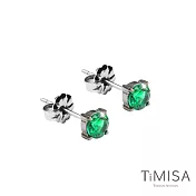 【TiMISA】純淨純鈦耳針一對_翡翠綠