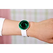 韓國 valook 時尚無指針手錶  綠玫瑰 Green Rose (White)