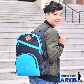 Jarvis 後背包 休閒多功能-彩流型-8820-1亮藍