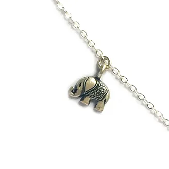 Dogeared 快樂大象 happy elephant 銀色手鍊 帶來好運健康 附原廠盒