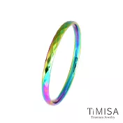 TiMISA 《格緻真愛-細版 (極光)》純鈦手環
