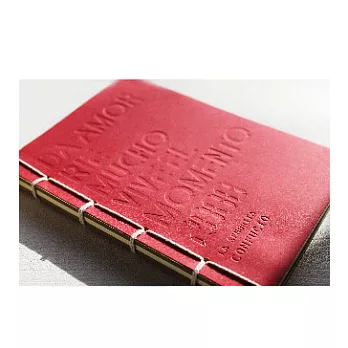 【孔夫子小姐】慢活手工綁線雙紙筆記本--自定年代(四色可選)紅色