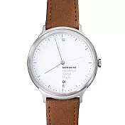 MONDAINE 瑞士國鐵設計系列腕錶-白/38mm