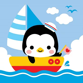 LOVIN超萌韓版數字油畫 海洋系列可愛企鵝(1) 1幅