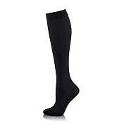 《Melissa 魅莉莎》醫療級時尚彈性襪─小腿襪(典雅黑)典雅黑S