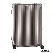 AOU 極速致美系列高端鋁框箱 25吋 獨創PC防刮專利設計飛機輪旅行箱 (香檳金) 90-020B