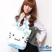 Hu Hu Cat 呼呼貓輕量休閒提袋 手提袋(7800-21)水藍色