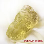 石頭記 黃水晶貔貅項鍊-極富納財32.4G黃水晶