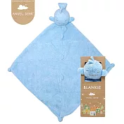 美國 Angel Dear 動物嬰兒安撫巾單入禮盒 (藍色鯨魚)