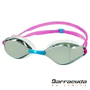 美國巴洛酷達Barracuda成人廣角抗UV防霧電鍍泳鏡 LIQUID WAVE#91410銀