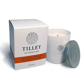 Tilley百年特莉 檀香香氛大豆蠟燭240g