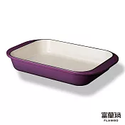 富蘭鍋 DENNY琺瑯鑄鐵烤盤 32公分醋栗紫