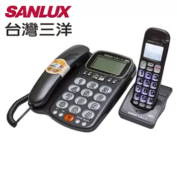 SANLUX 台灣三洋 數位無線電話子母機 DCT-8916 鐵灰色 鐵灰色