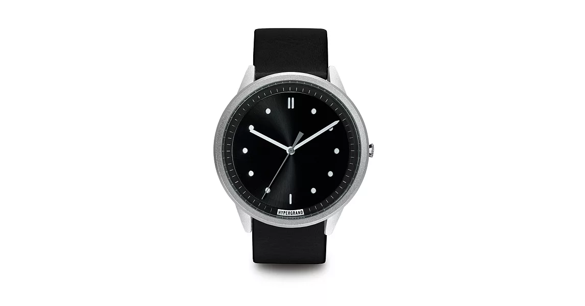 HYPERGRAND手錶 - 02基本款系列 - 銀黑錶盤黑皮革