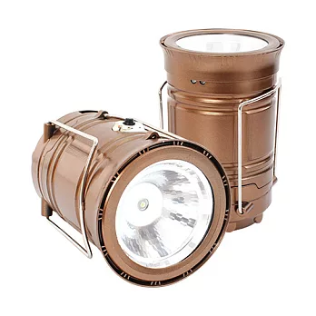 多功能LED太陽能伸縮露營燈/探照燈/手電筒(共3色)古銅