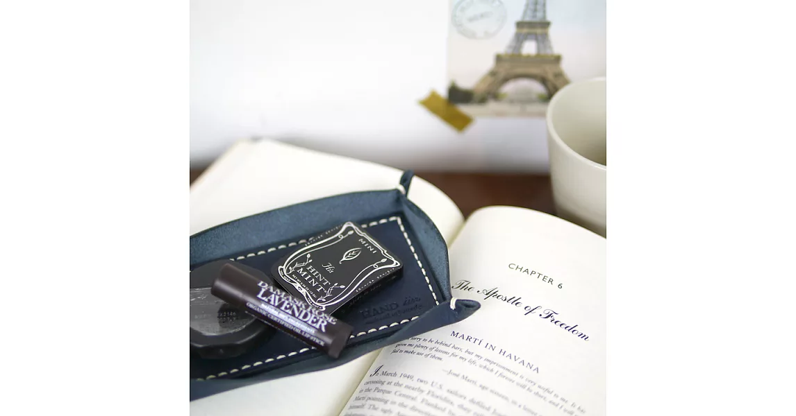 【預購商品】HANDIIN|日式 經典萬用皮革置物盤 深藍