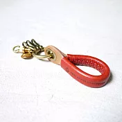 TEHA’AMANA|手工造型皮革鑰匙圈 紅色
