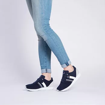 FYE法國復古慢跑鞋  日本超纖環保休閒鞋(再回收概念,耐穿,不會分解)  男女生款---舒適‧時尚。38深藍色