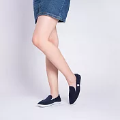 法國FYE環保鞋  女生樂福懶人鞋 日本技術超纖環保材質,柔軟,舒適  (再回收概念,耐穿,不會分解)38深藍色
