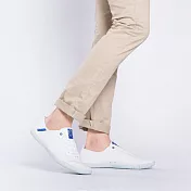 FYE法國環保鞋  台灣寶特瓶纖維(再回收概念,耐穿,不會分解)  男生款休閒鞋---舒適‧簡約。43沙灘白
