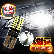 車的LED  4014高亮版 24SMD T10 款 (兩入組)超白光