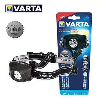 德國Varta Indestructible 全防護專業型 LED X5 頭燈 3AAA 17730