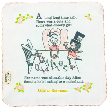 日本Shinzi Katoh 加藤真治卡通造型手帕-愛麗絲夢遊仙境