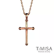 TiMISA《星光十字(3色)》純鈦項鍊(SSB)玫瑰金