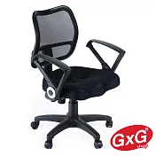 吉加吉 短背透氣電腦椅 TW-008黑色