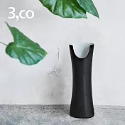【3,co】管狀花器 E - 日本黑(白色內層)