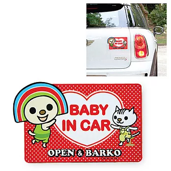 【OPEN小將】OPEN X BARKO磁性車身貼(台灣製)
