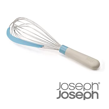 Joseph Joseph 二合一打蛋刮刀器(藍)