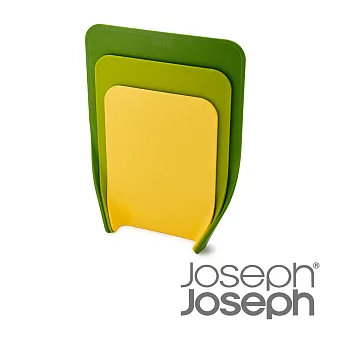 Joseph Joseph 好收納直立砧板三件組(多彩綠)