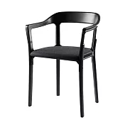 Magis Steelwood Chair 扶手椅 （深黑軟布座）