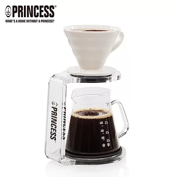 【PRINCESS荷蘭公主】手沖陶瓷濾杯附架-咖啡壺組241100S