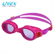 LANE4羚活女性專用抗UV舒適泳鏡 A333淺紫/粉紅