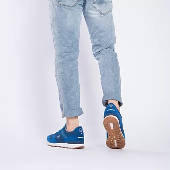 FYE新一代復古慢跑鞋  寶藍色 日本超纖環保休閒鞋(再回收概念,耐穿,不會分解)  男生款---舒適‧時尚。41寶藍色