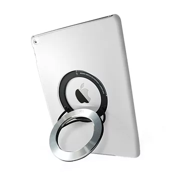 【Rolling Ave.】iCircle ipad Air 2 背蓋支架白色銀環