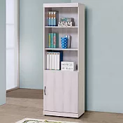 《Homelike》莉薇2尺單門書櫃(二色可選) 白栓木紋