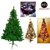 台灣製造5呎/5尺(150cm)豪華版綠聖誕樹 (+飾品組+100燈LED燈16串)(本島免運費)飾品紫金色系+粉紅白光