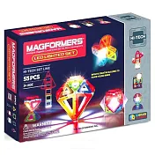 【Magformers 磁性建構片】LED炫光組55pcs ACT06067