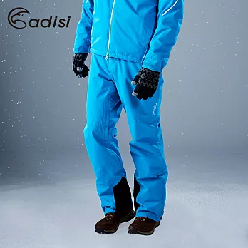 ADISI 男Primaloft防水透氣保暖雪褲AP1621050 (S~3XL) / 滑雪、防風、柔軟S海藍