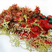 聖誕裝飾配件包組合~紅金色系 (3尺(90cm)樹適用)(不含聖誕樹)(不含燈)YS-DS03001