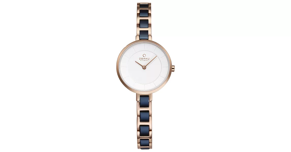 OBAKU 氣質雅致雙色時尚腕錶-V183LXVISL