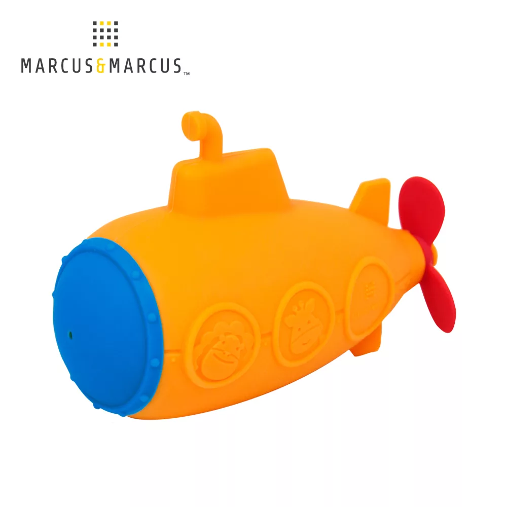【MARCUS＆MARCUS】動物樂園矽膠洗澡玩具-潛水艇