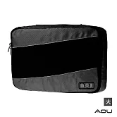 AOU 透氣輕量旅行配件 萬用包 露營收納包 多功能裝備工具袋 單層衣物收納袋 單入-大(多色任選)66-035A 黑