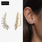 SHASHI 紐約品牌 ISABELLA CLIMBER 鑲鑽天使翅膀耳環 貼合耳廓耳環