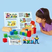 【華森葳兒童教玩具】科學教具系列-三隻小豬蓋房子 N8-PP441