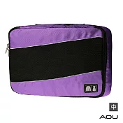 AOU 透氣輕量旅行配件 萬用包 露營收納包 多功能裝備工具袋 單層衣物收納袋 單入-中(多色任選) 66-035B 紫